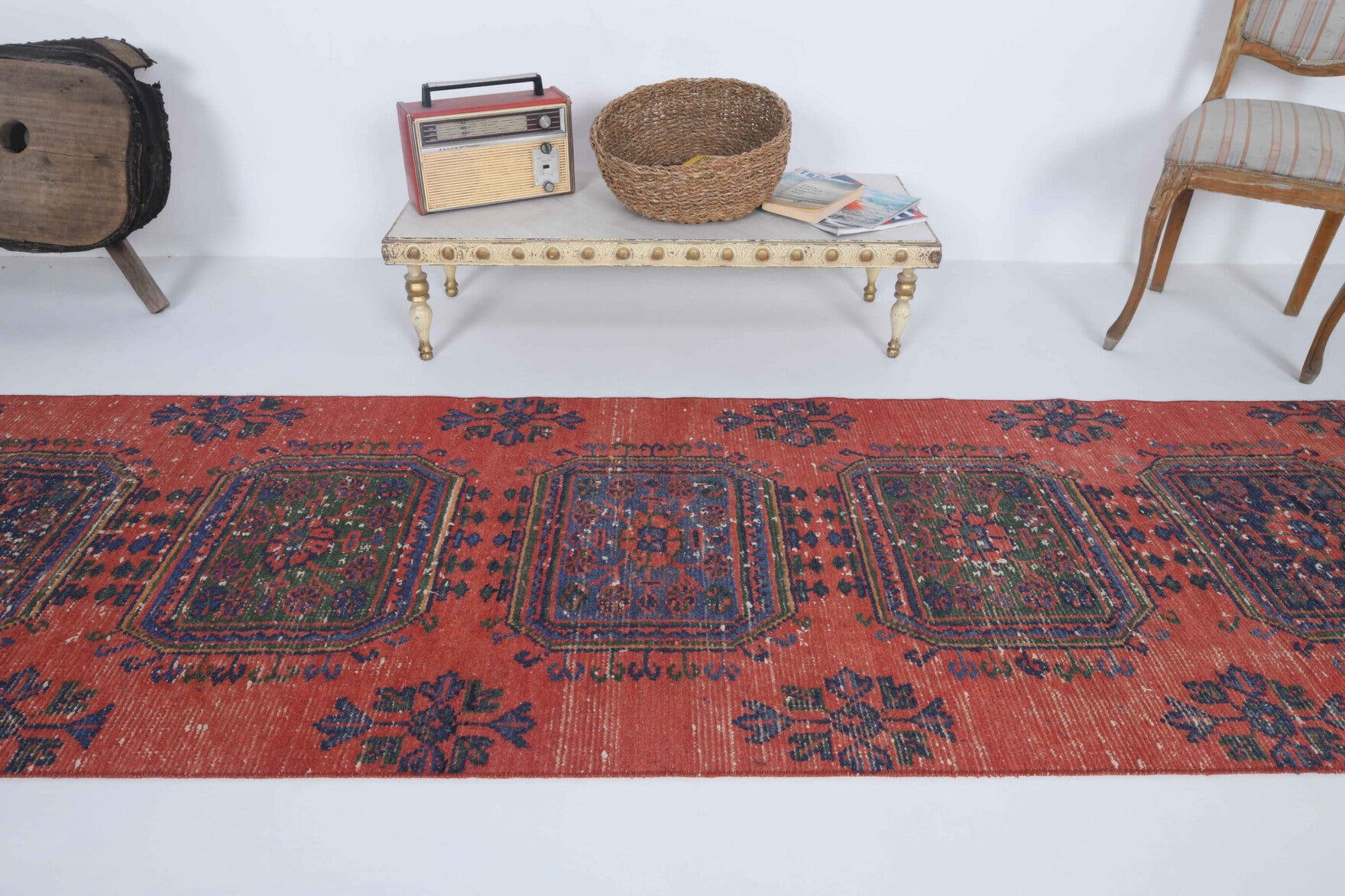 One-of-a-kind 1970s Anatolian vintage runner rug in wool, 2'10" x 10'11"