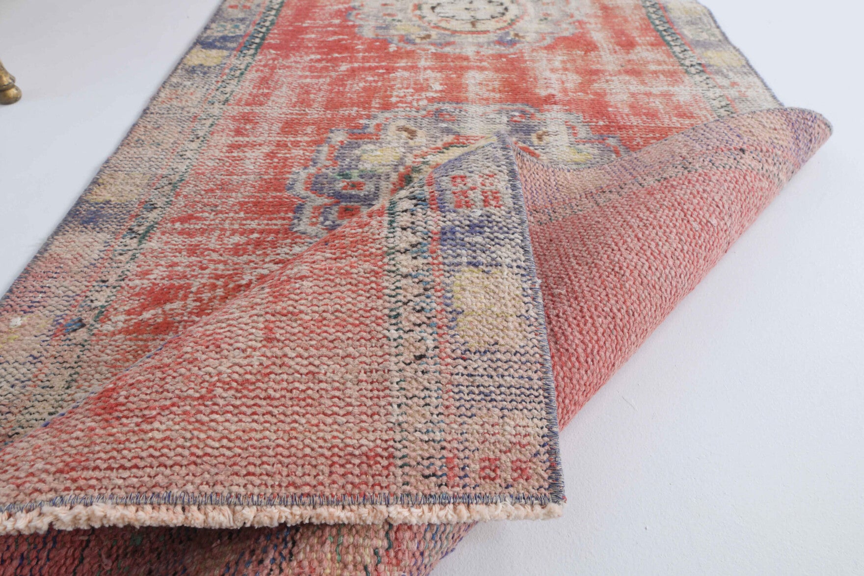 Handmade wool runner from Anatolia, Turkey – Anatolian Vintage Runner Rug 2'5" x 9'2"
