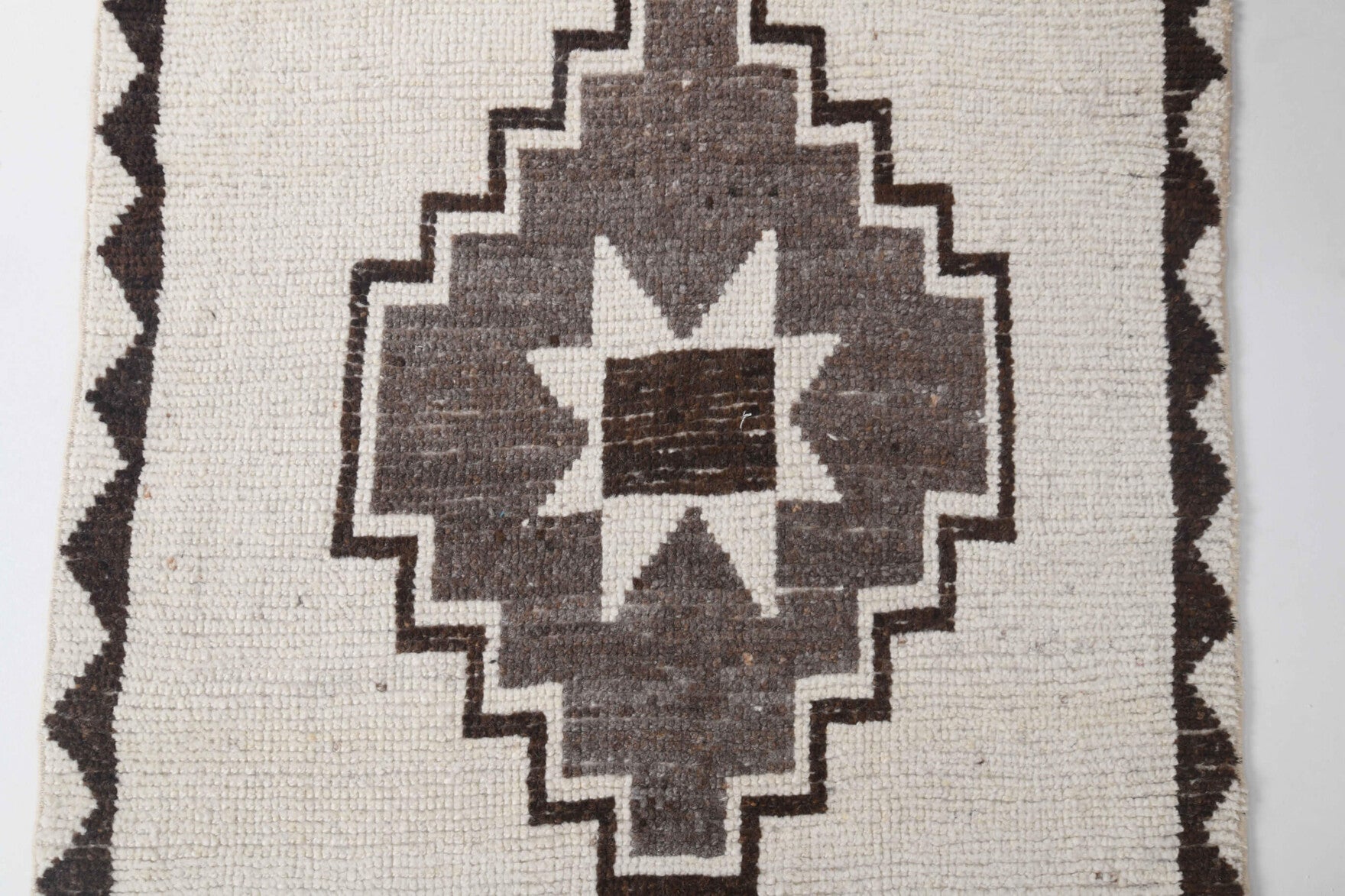 108x326 cm vintage Anatolian runner rug – Durusel, low pile, wool