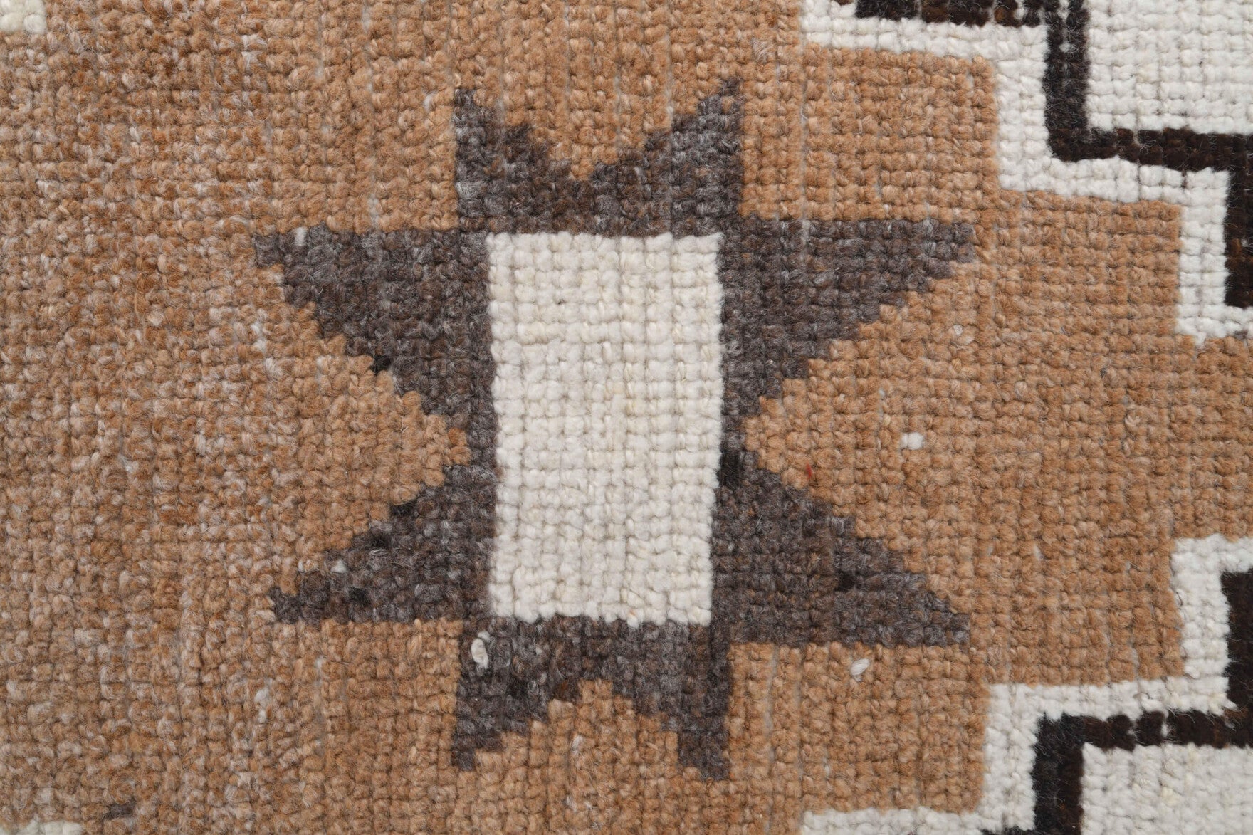Authentic Anatolian vintage runner rug (1970s) with geometric design – one-of-a-kind at Fame Rugs