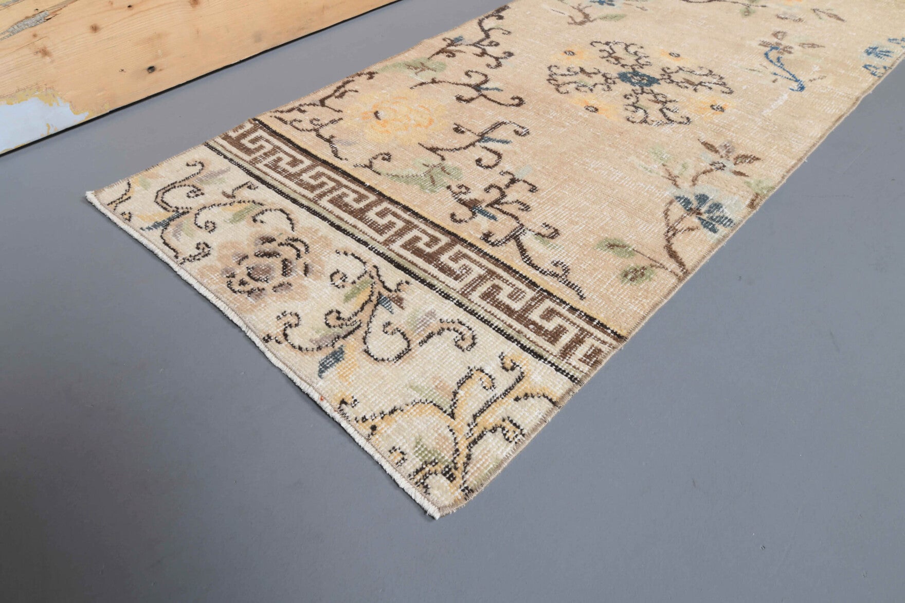 One-of-a-kind 1970s Anatolian vintage runner rug in wool, 1'11" x 9'7"