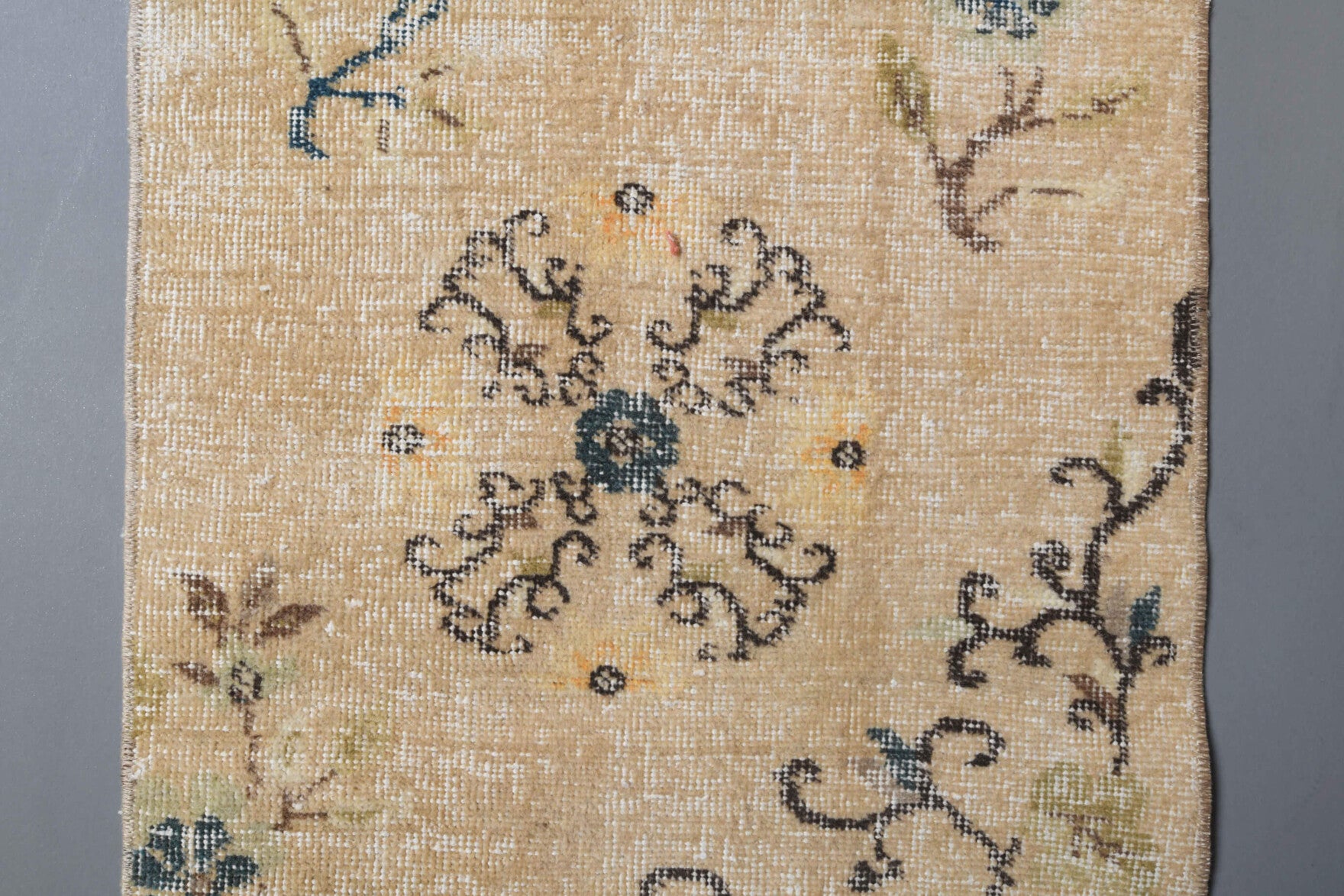 59x291 cm vintage Anatolian runner rug – Denizbahar, low pile, wool