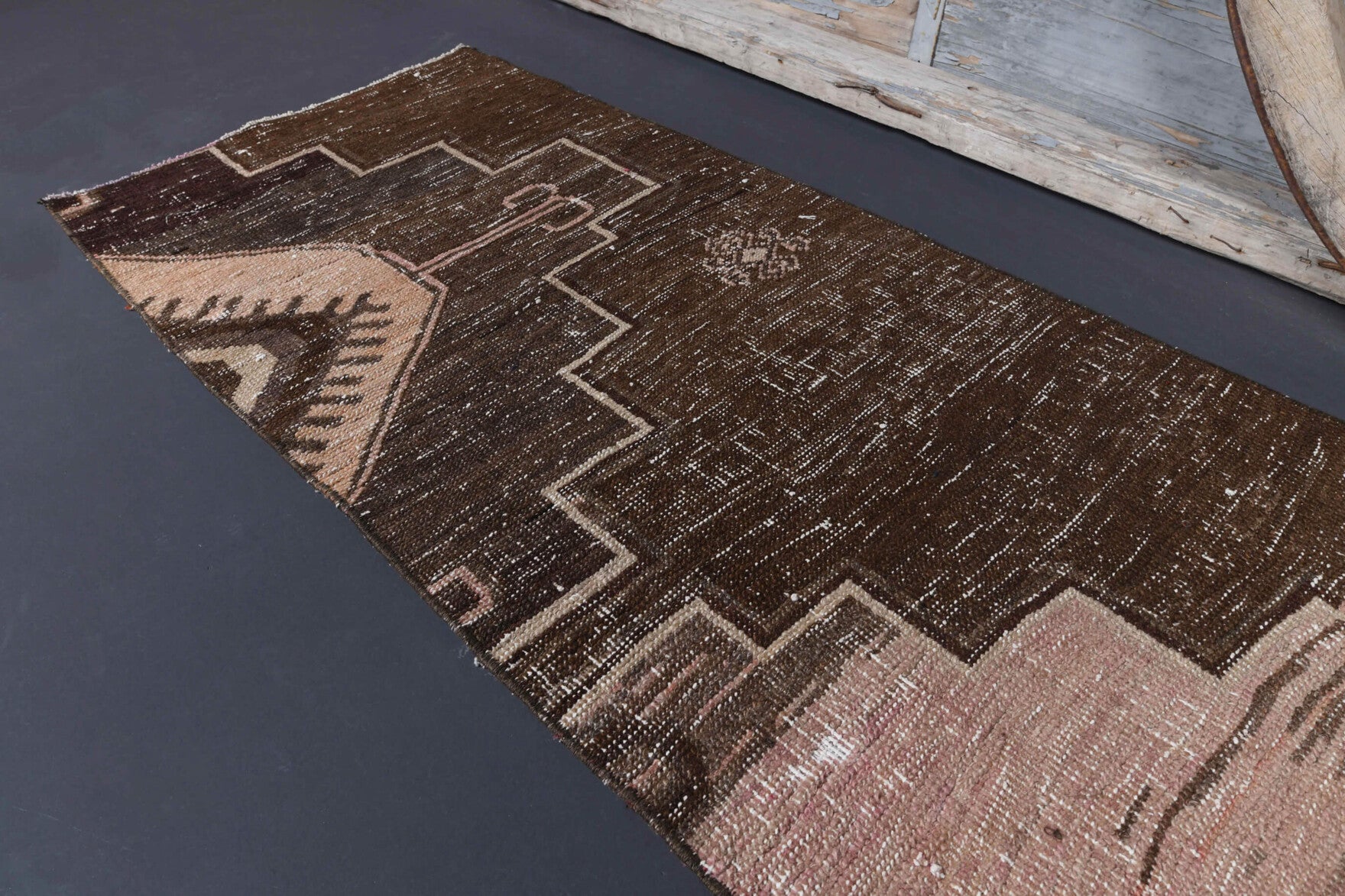 One-of-a-kind 1970s Anatolian vintage runner rug in wool, 2'4" x 10'10"