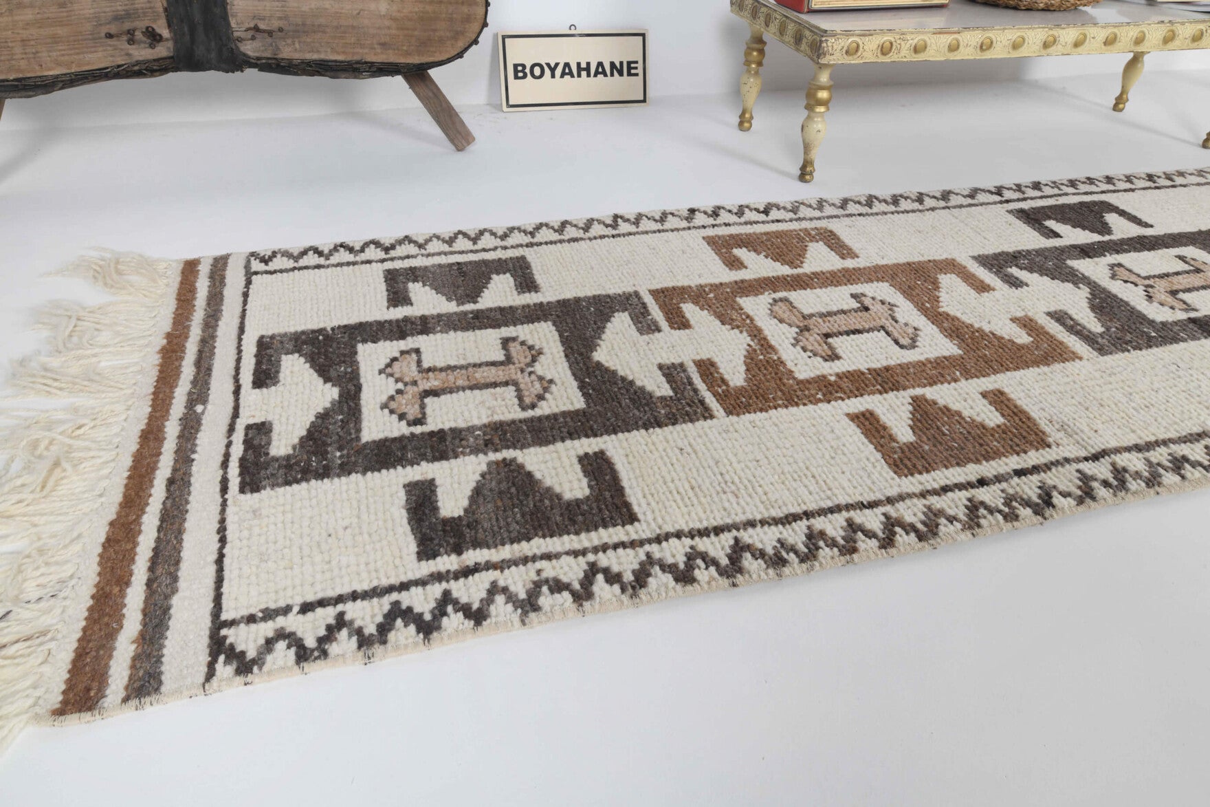 One-of-a-kind 1970s Anatolian vintage runner rug in wool, 2'8" x 9'9"