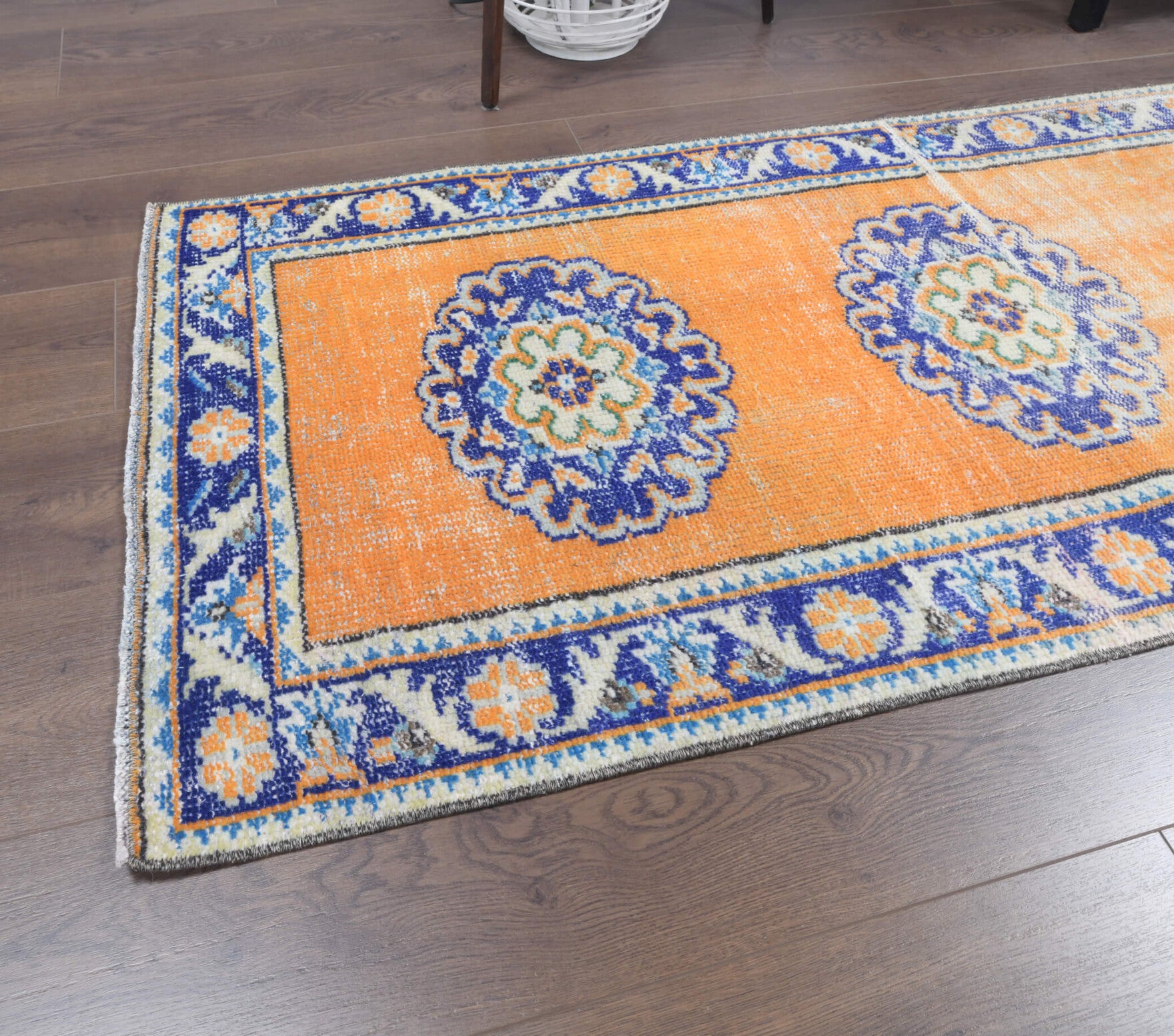 One-of-a-kind 1970s Anatolian vintage runner rug in wool, 2'5" x 10'8"