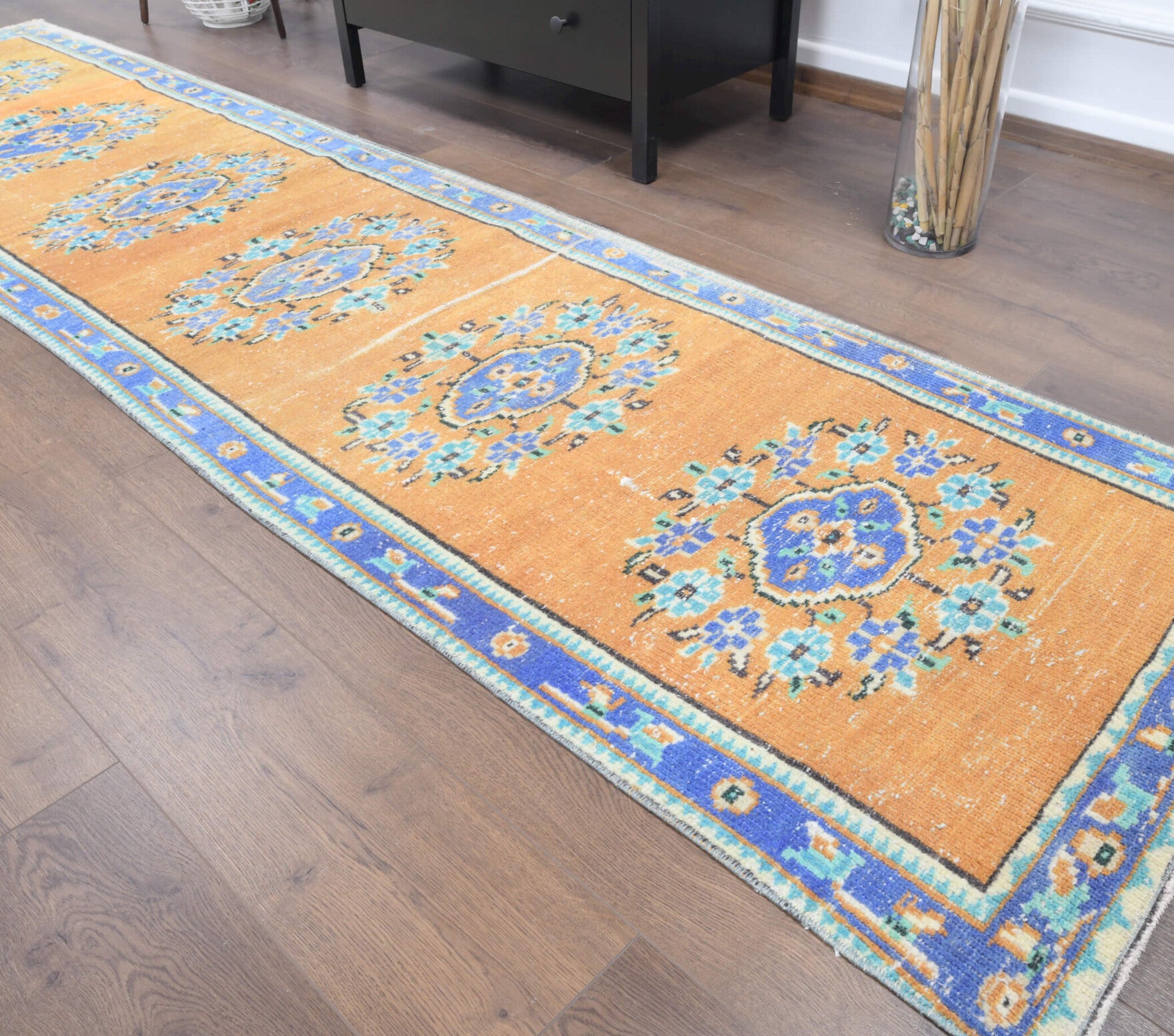 One-of-a-kind 1970s Anatolian vintage runner rug in wool, 2'7" x 10'3"