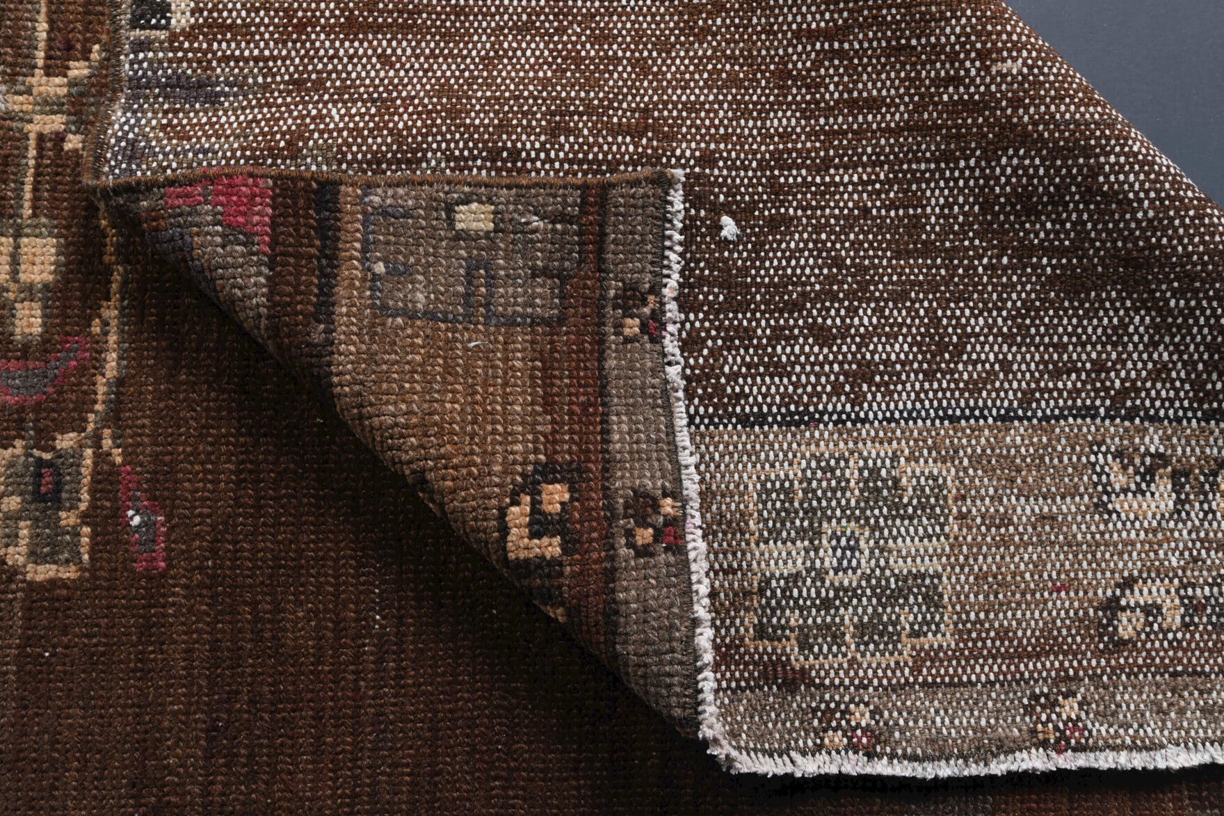 113x325 cm vintage Anatolian runner rug – Zerafetsu, low pile, wool