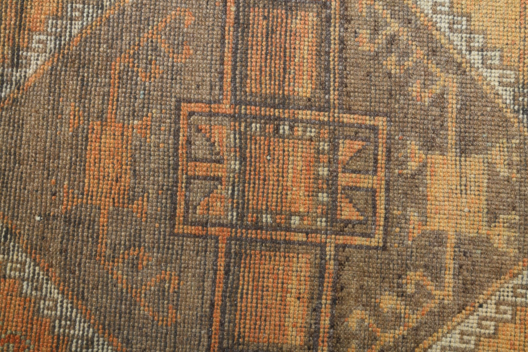 Muted Colored Vintage Runner Rug
