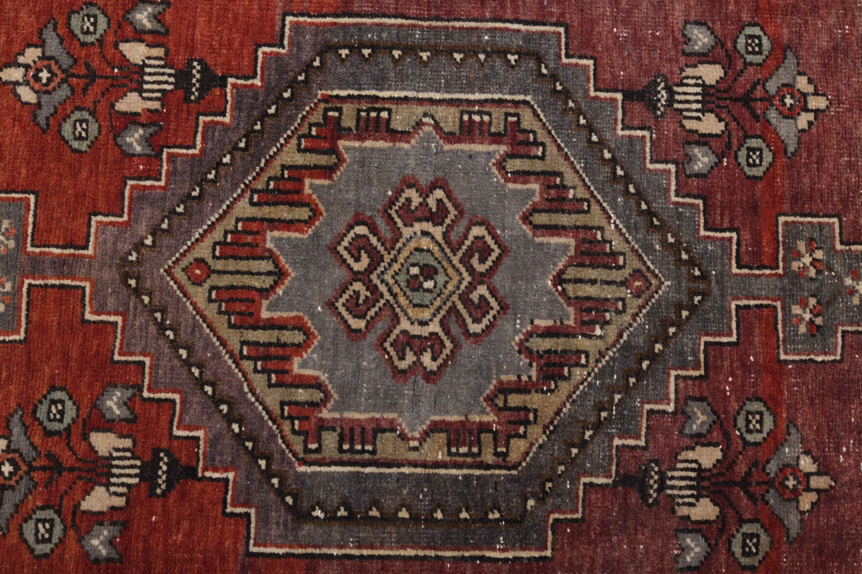 One-of-a-kind 1970s Anatolian vintage area rug in wool, 3'7" x 7'5"