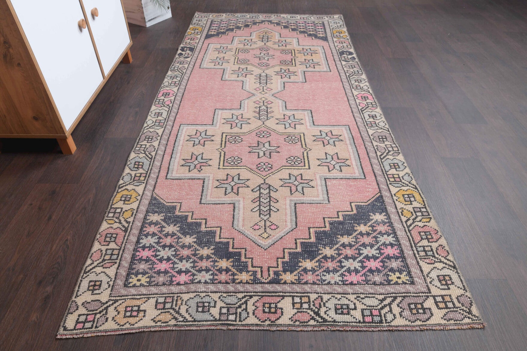 One-of-a-kind 1970s Anatolian vintage runner rug in wool, 3'10" x 8'4"