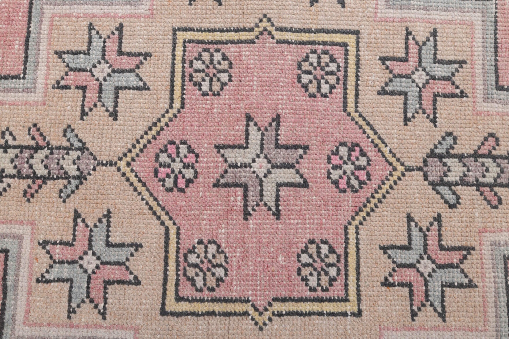 117x254 cm vintage Anatolian runner rug – Yagmurter, low pile, wool