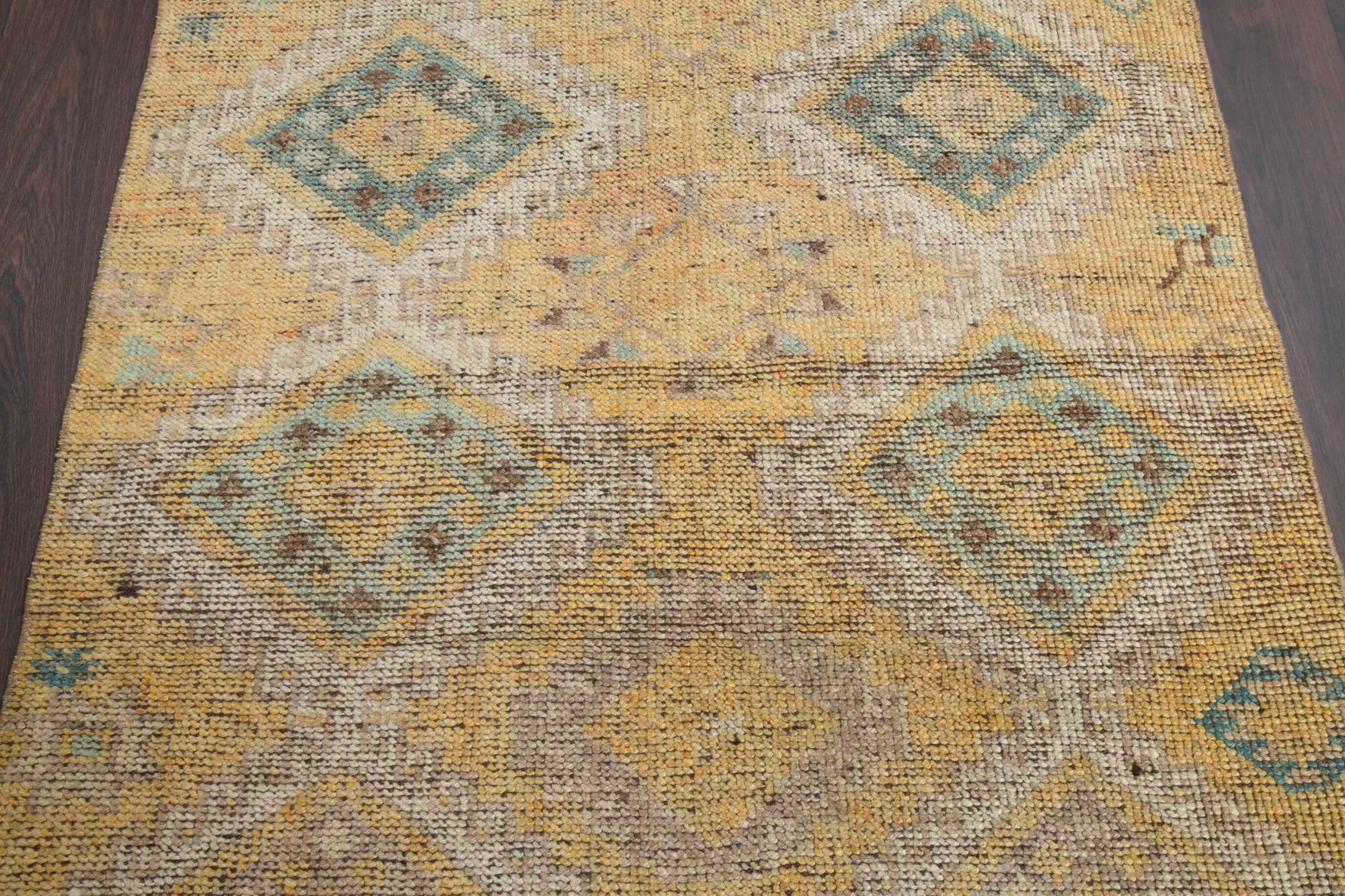 One-of-a-kind 1970s Anatolian vintage runner rug in wool, 3'5" x 7'5"