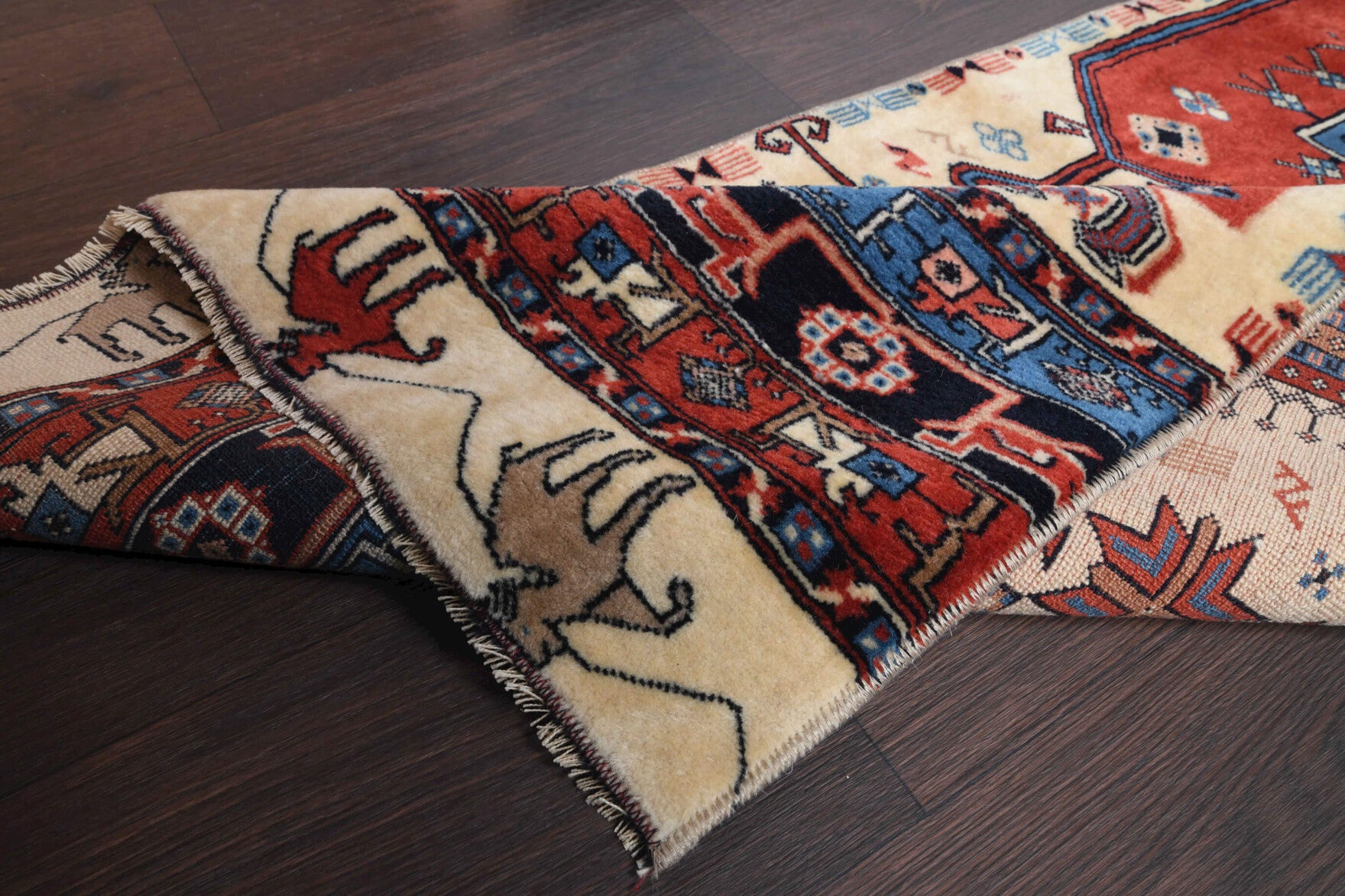 Handmade wool runner from Anatolia, Turkey – Anatolian Vintage Runner Rug 2'2" x 6'2"