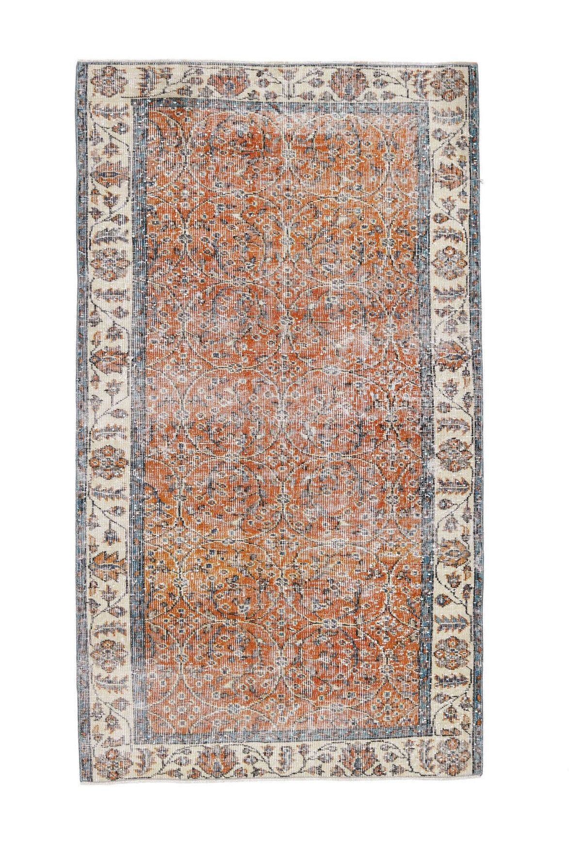 Vintage Burnt Orange Rug