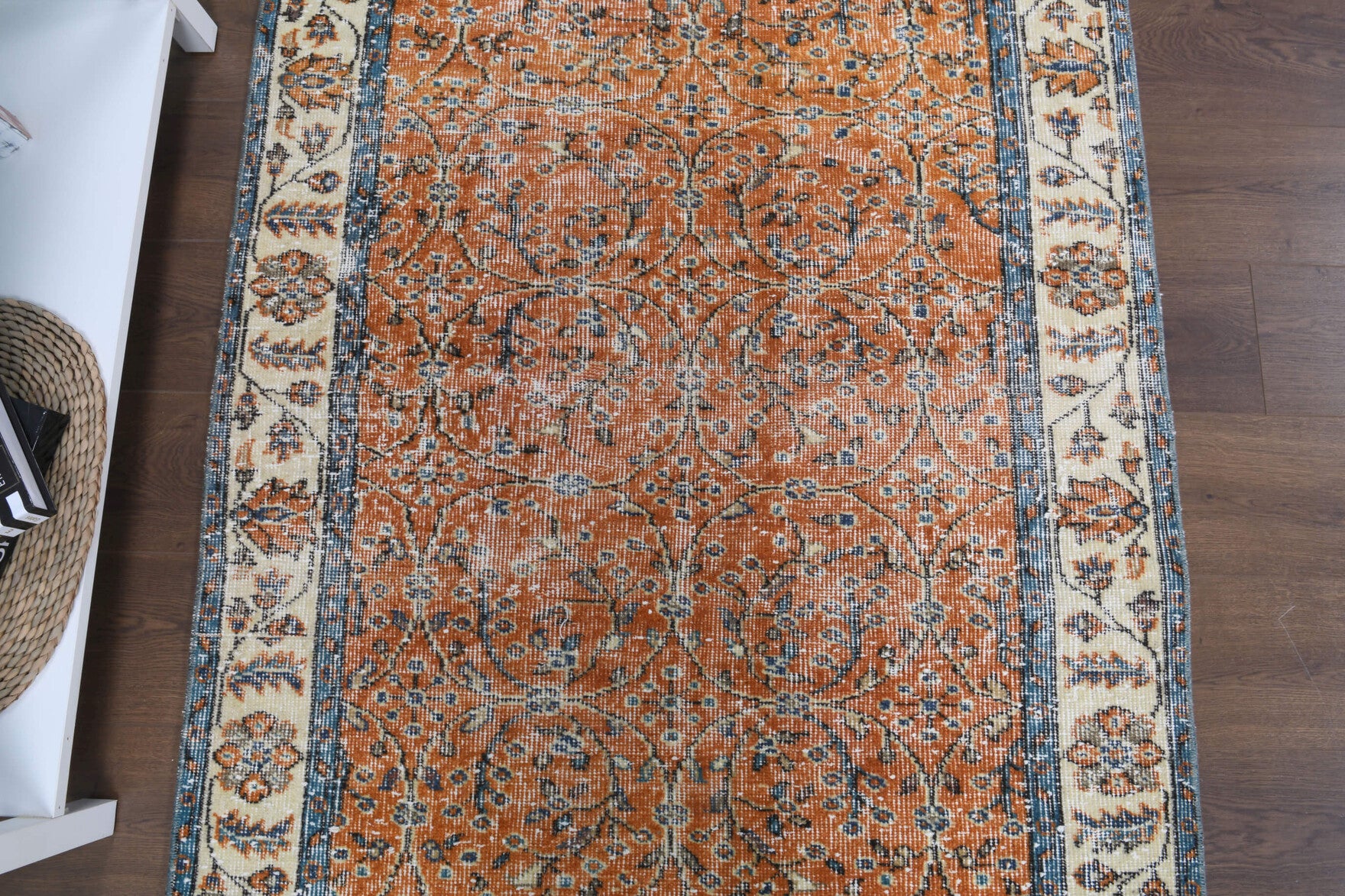 One-of-a-kind 1970s Anatolian vintage area rug in wool, 3'7" x 6'7"