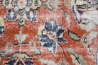 Themis rug: 1970s handmade Anatolian rug with oriental motifs and cotton backing