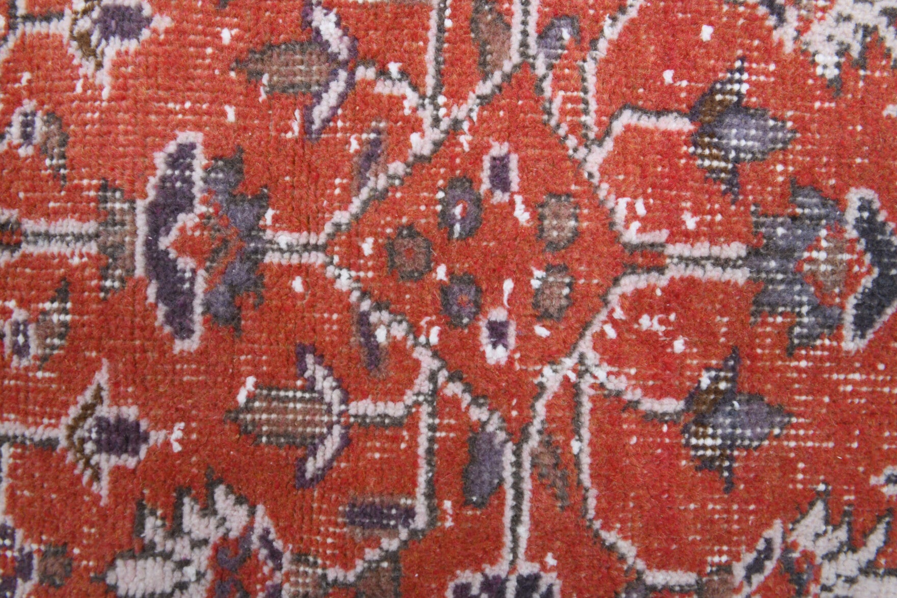 Terpsisela rug: 1970s handmade Anatolian rug with oriental motifs and cotton backing