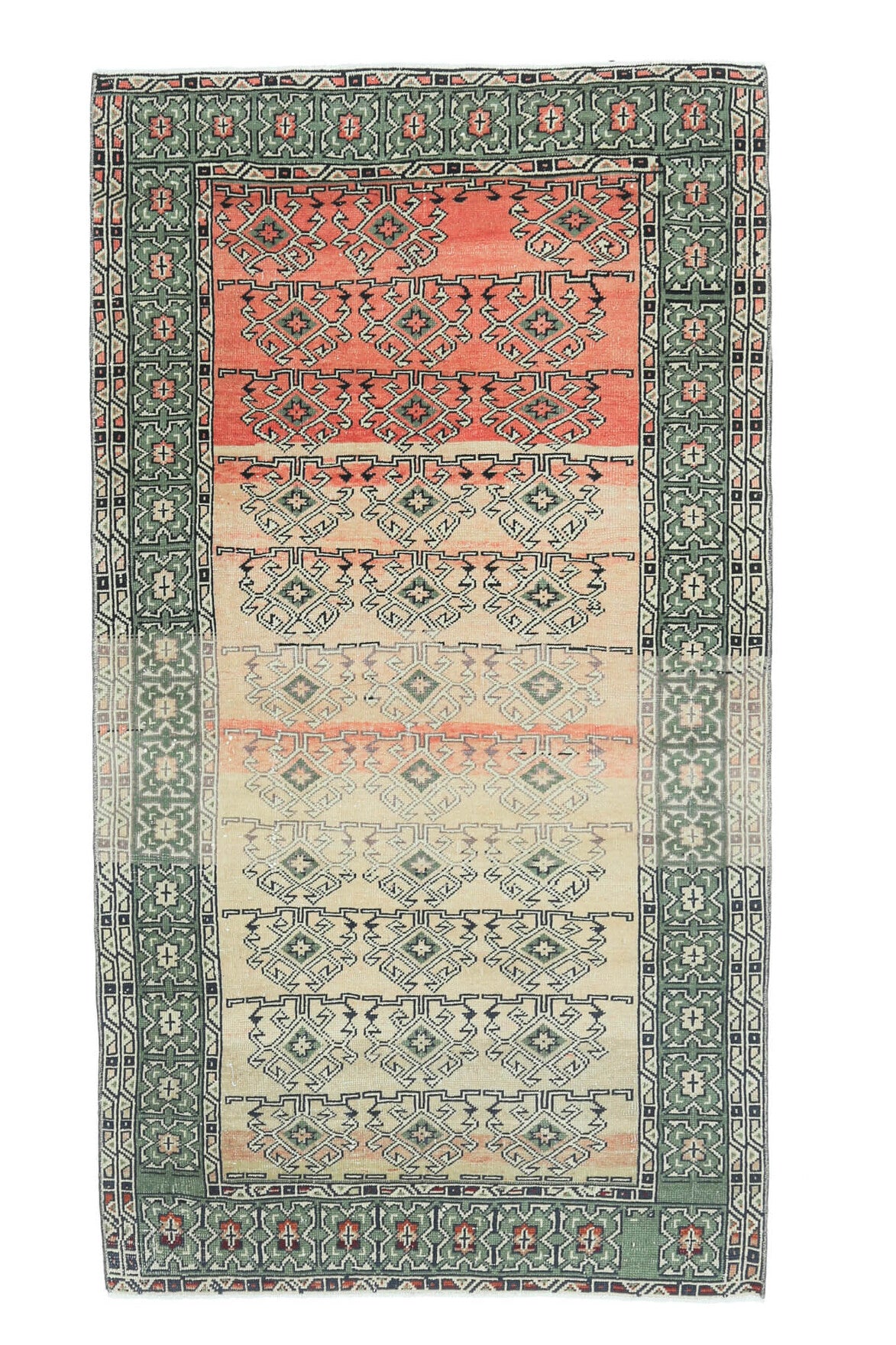 Vintage Ikat Throw Rug