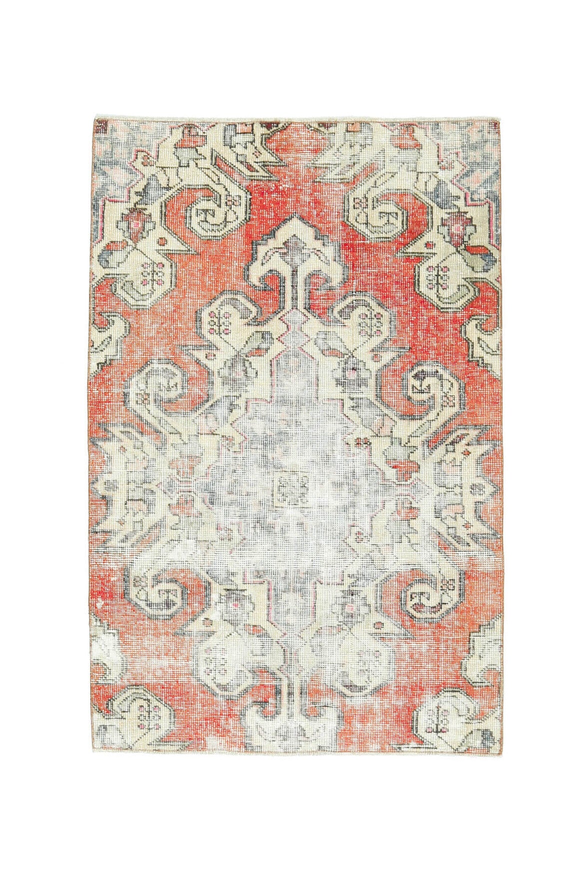 Vintage Oushak Throw Rug