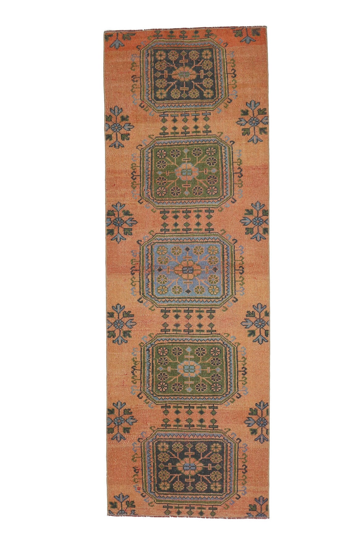 Vintage Oushak Runner Rug - 29069