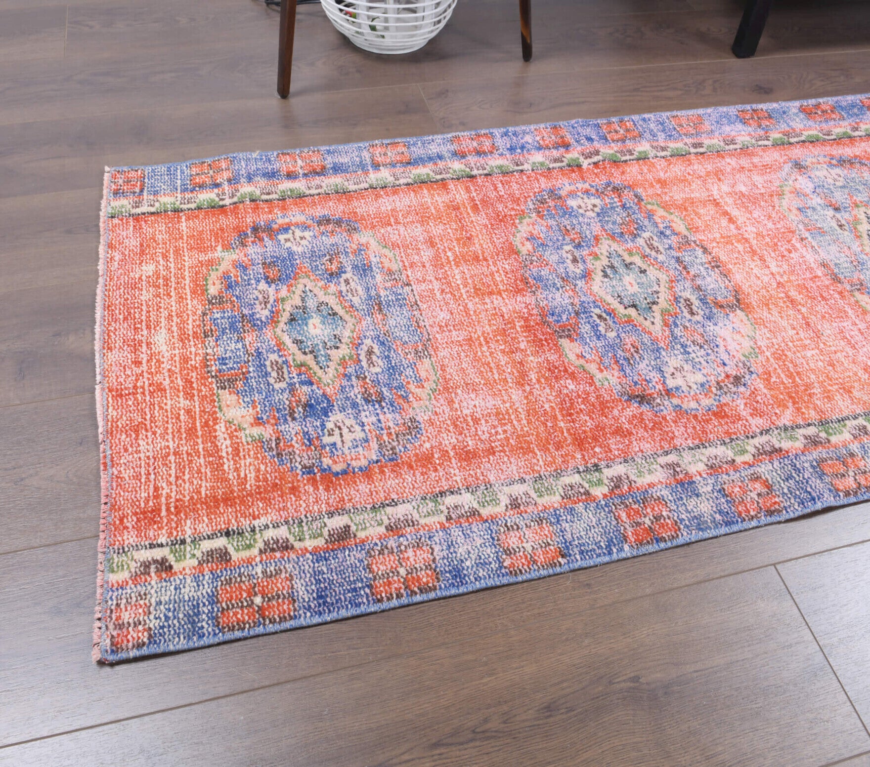 One-of-a-kind 1970s Anatolian vintage runner rug in wool, 2'6" x 9'8"