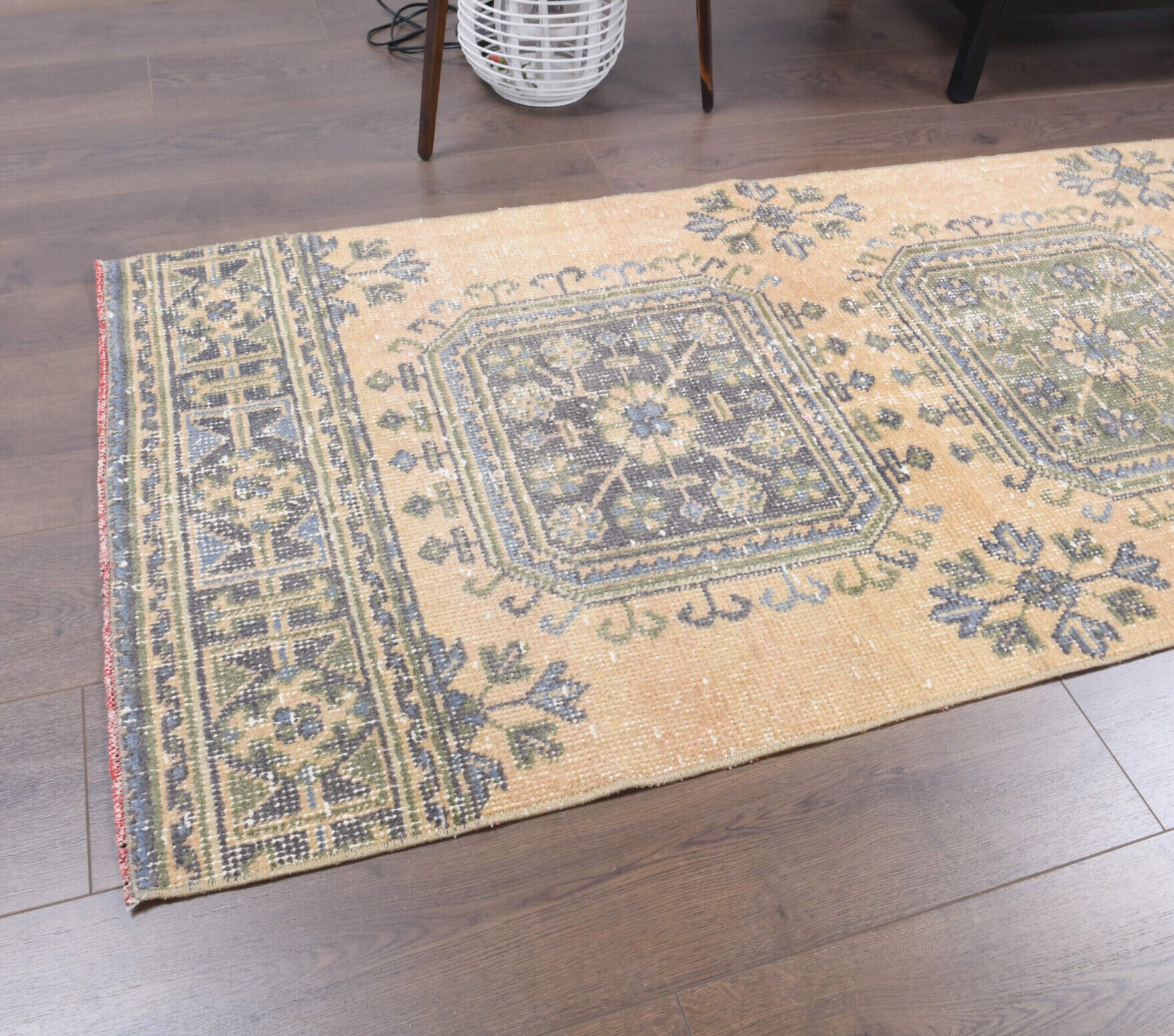 One-of-a-kind 1970s Anatolian vintage runner rug in wool, 2'8" x 11'4"
