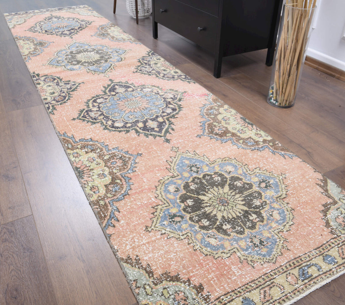 Vintage Oushak Runner Rug