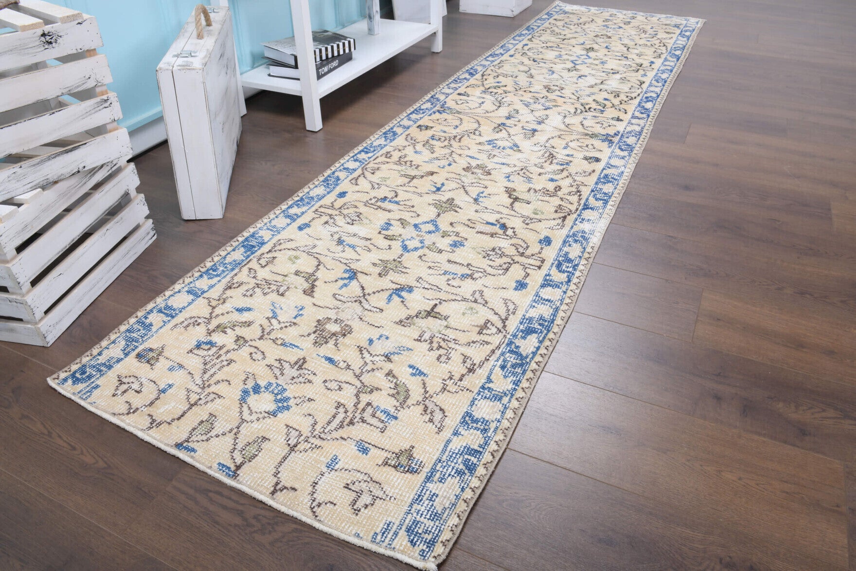One-of-a-kind 1970s Anatolian vintage runner rug in wool, 2'7" x 10'7"