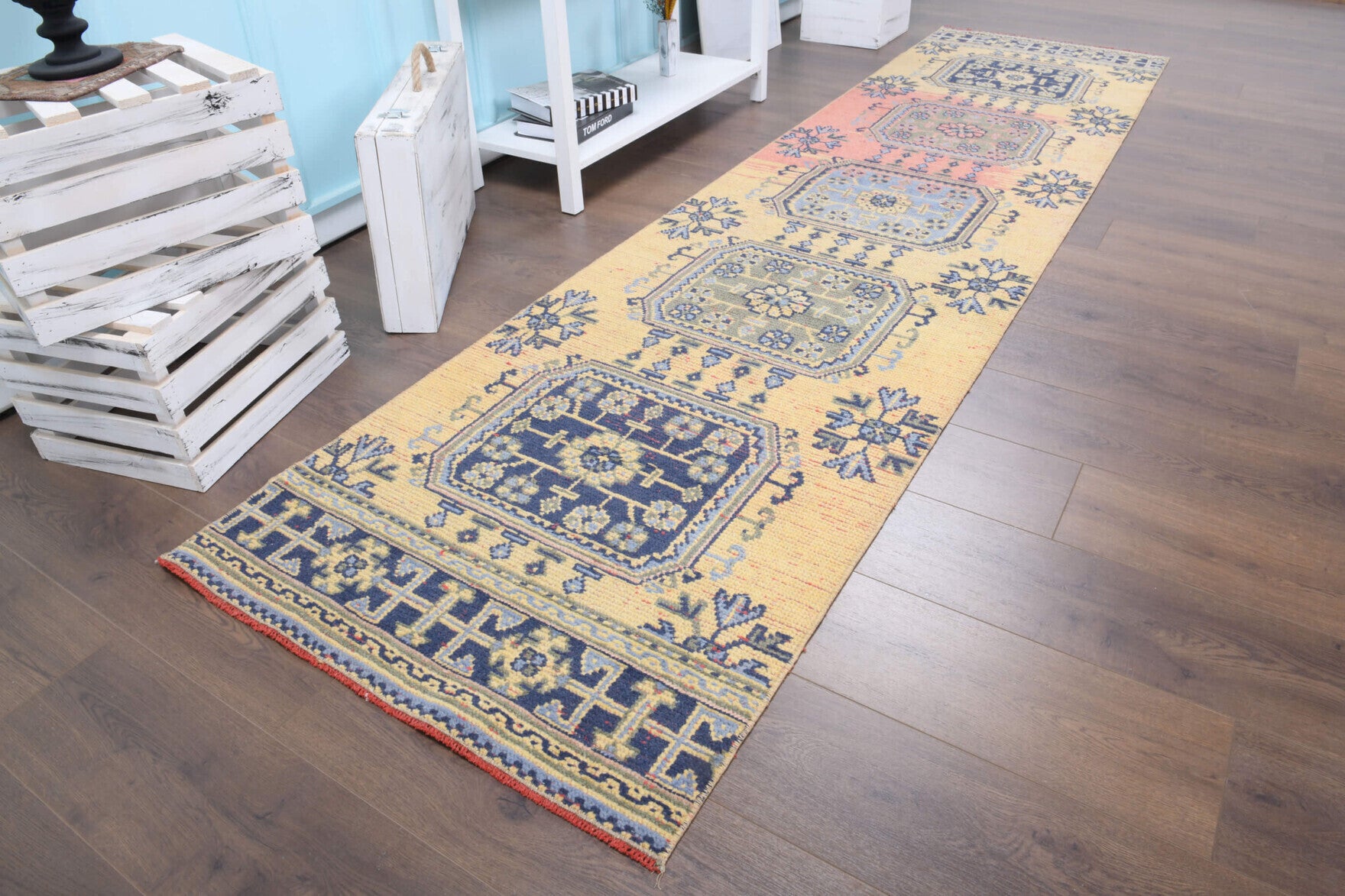 One-of-a-kind 1970s Anatolian vintage runner rug in wool, 2'8" x 10'10"