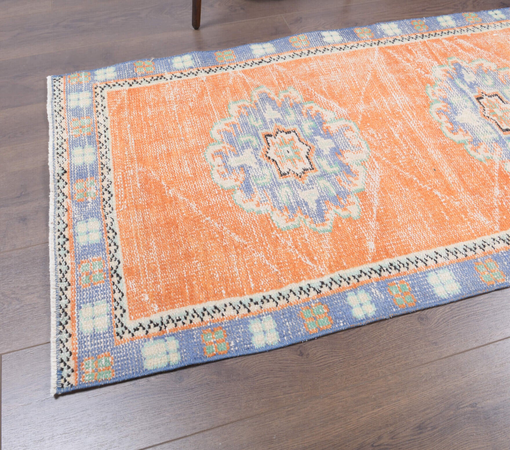 One-of-a-kind 1970s Anatolian vintage runner rug in wool, 2'6" x 10'8"