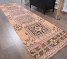 80x325 cm vintage kilim Anatolian runner rug – Karanfilcihan, flatweave, wool