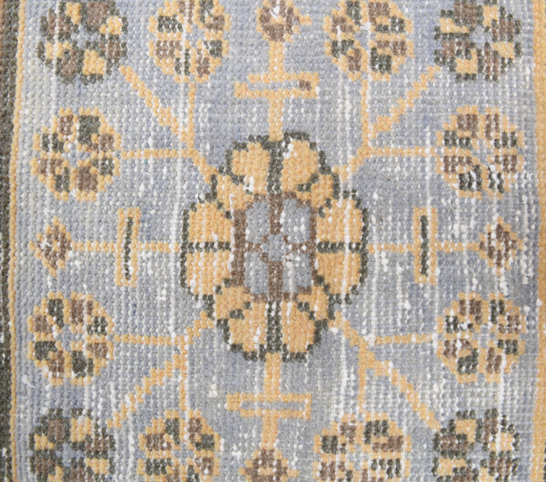 Authentic Anatolian vintage runner rug (1970s) with floral design – one-of-a-kind at Fame Rugs