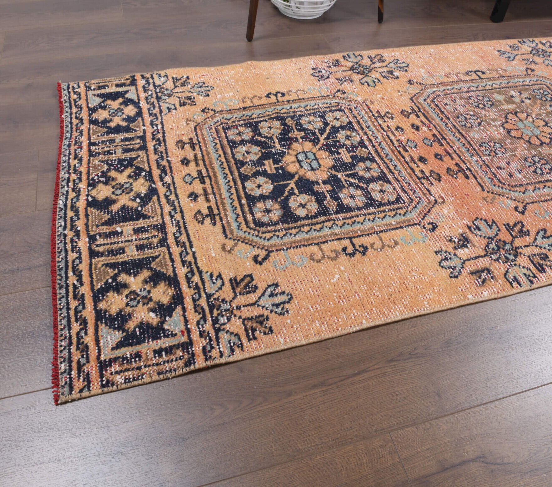 One-of-a-kind 1970s Anatolian vintage runner rug in wool, 2'9" x 10'8"