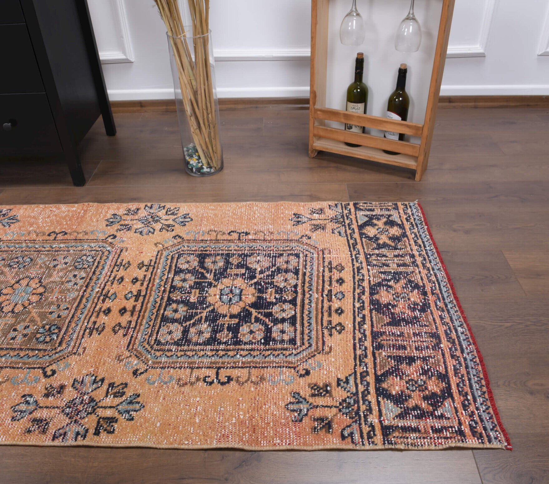 Handmade wool runner from Anatolia, Turkey – Vintage Anatolian Runner Rug 2'9" x 10'8"