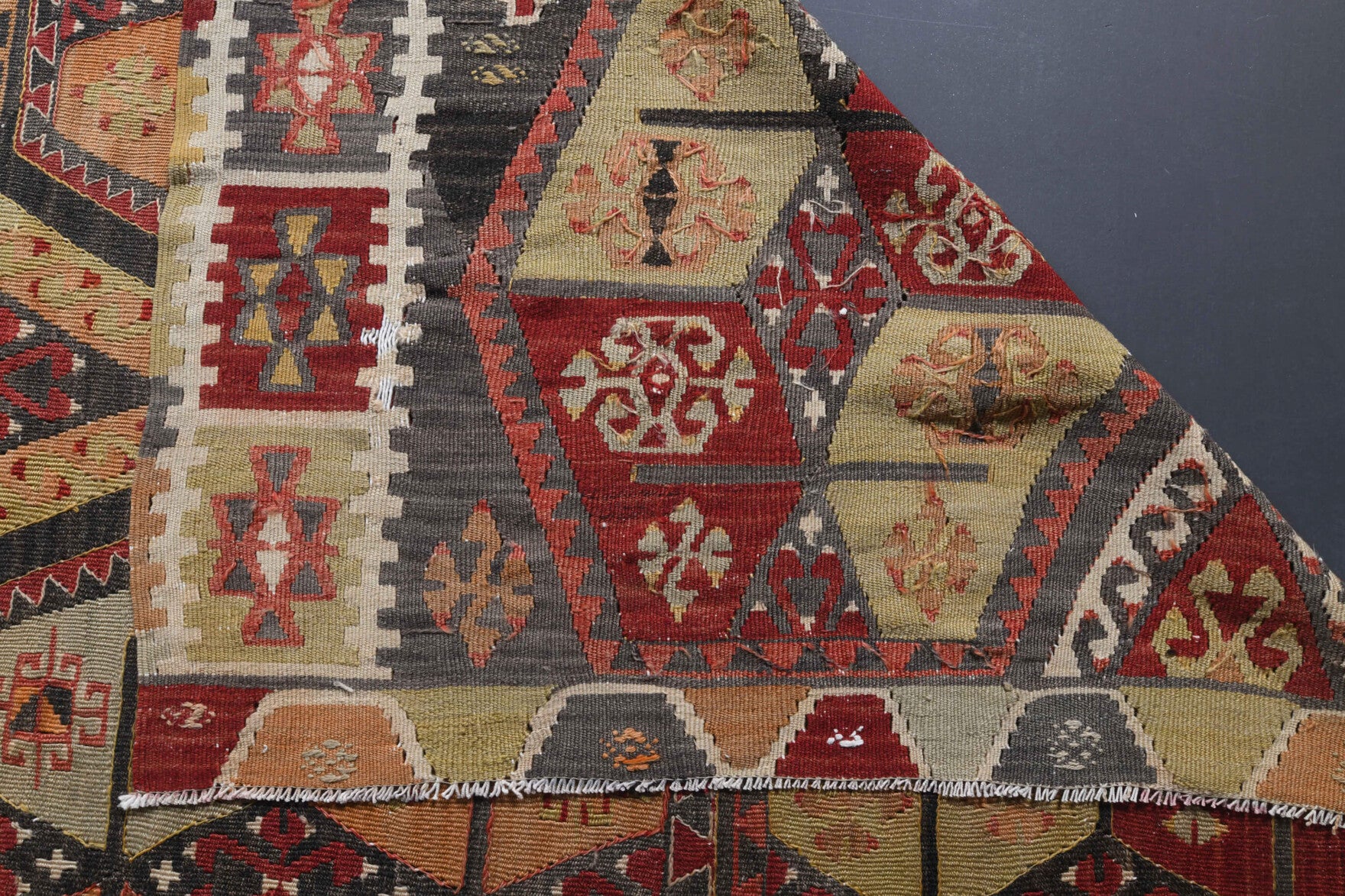 Handwoven flatweave wool runner from Anatolia, Turkey – Cacim Kilim Wide & Long Runner Rug 5'3" x 14'