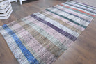 One-of-a-kind 1960s Anatolian vintage kilim runner rug in wool, 3'7" x 8'10"