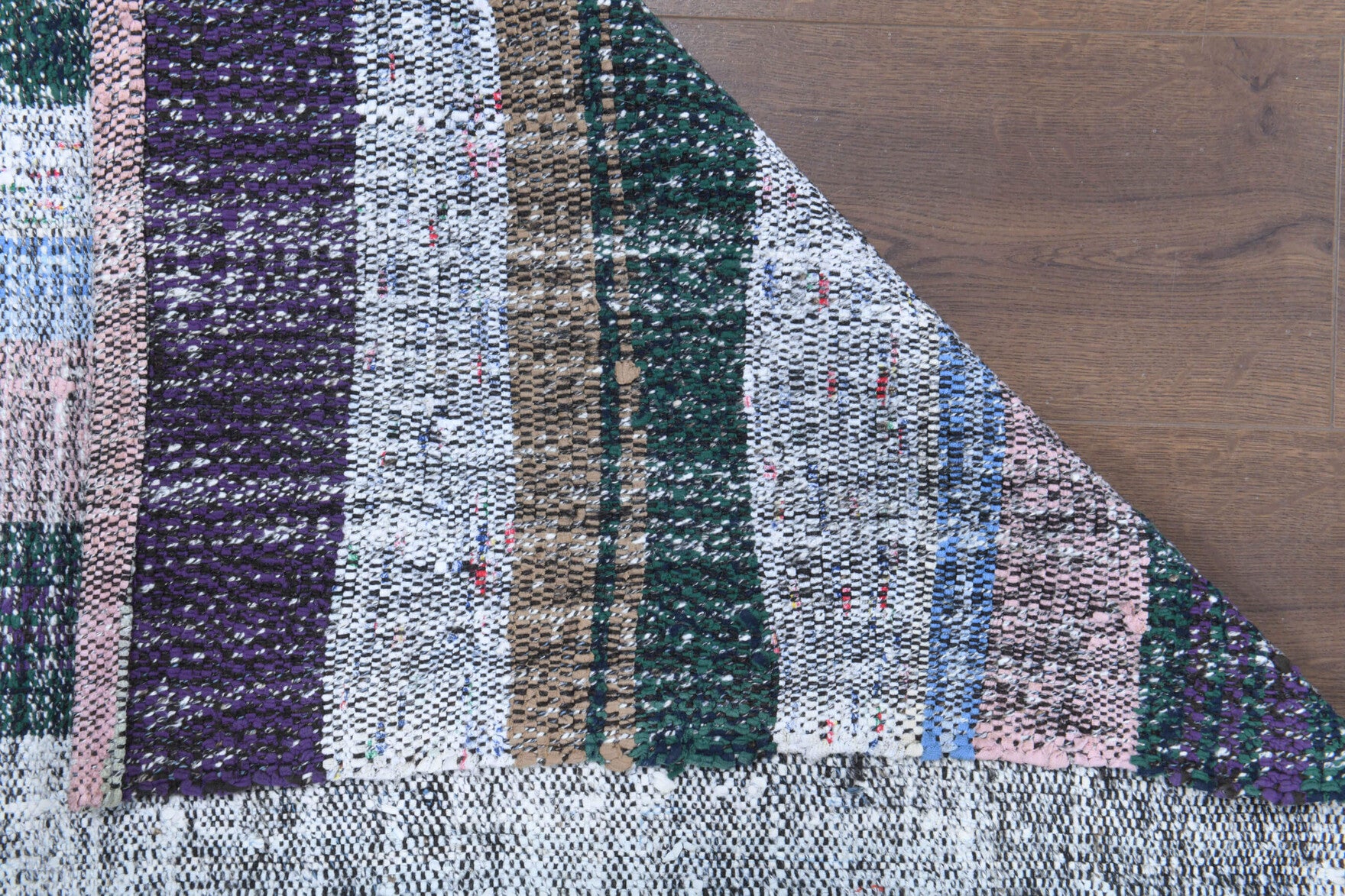 Handwoven flatweave wool runner from Anatolia, Turkey – Turkish Flatweave Runner Rug 3'7" x 8'10"