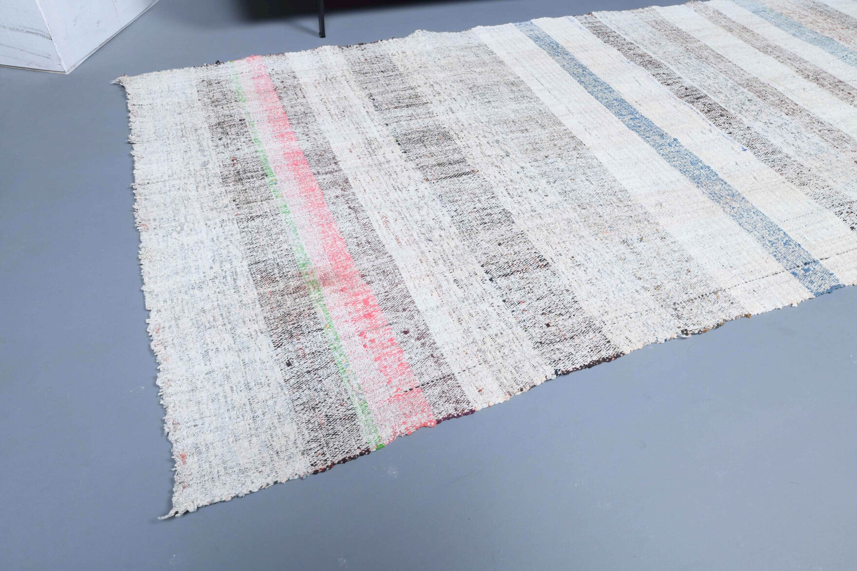 One-of-a-kind 1960s Anatolian vintage kilim runner rug in wool, 3'8" x 10'9"