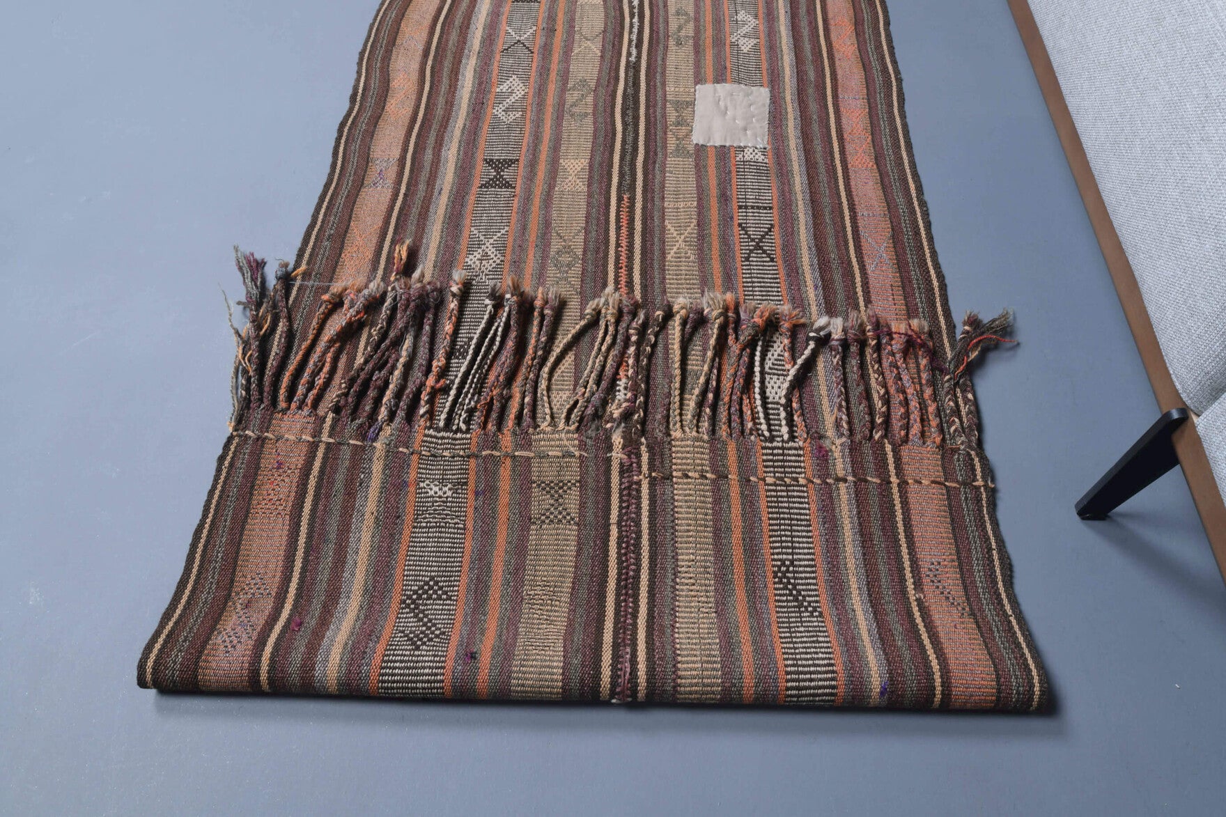 72x280 cm vintage kilim Anatolian runner rug – Nedimlale, flatweave, wool