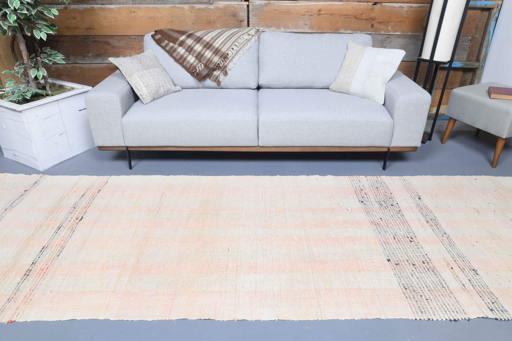 Nazkusa runner: 1960s handwoven flatweave Anatolian runner