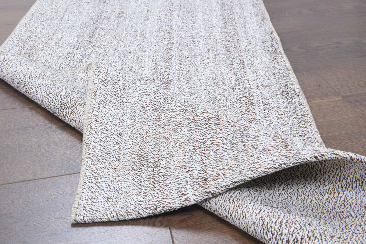 Naiatheia runner: 1960s handwoven flatweave Anatolian runner with solid motifs