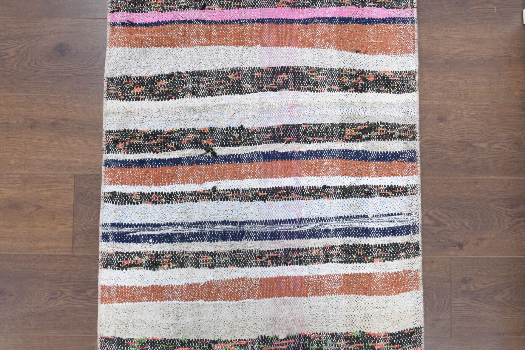 78x228 cm vintage kilim Anatolian runner rug – Myrtolampe, flatweave, wool