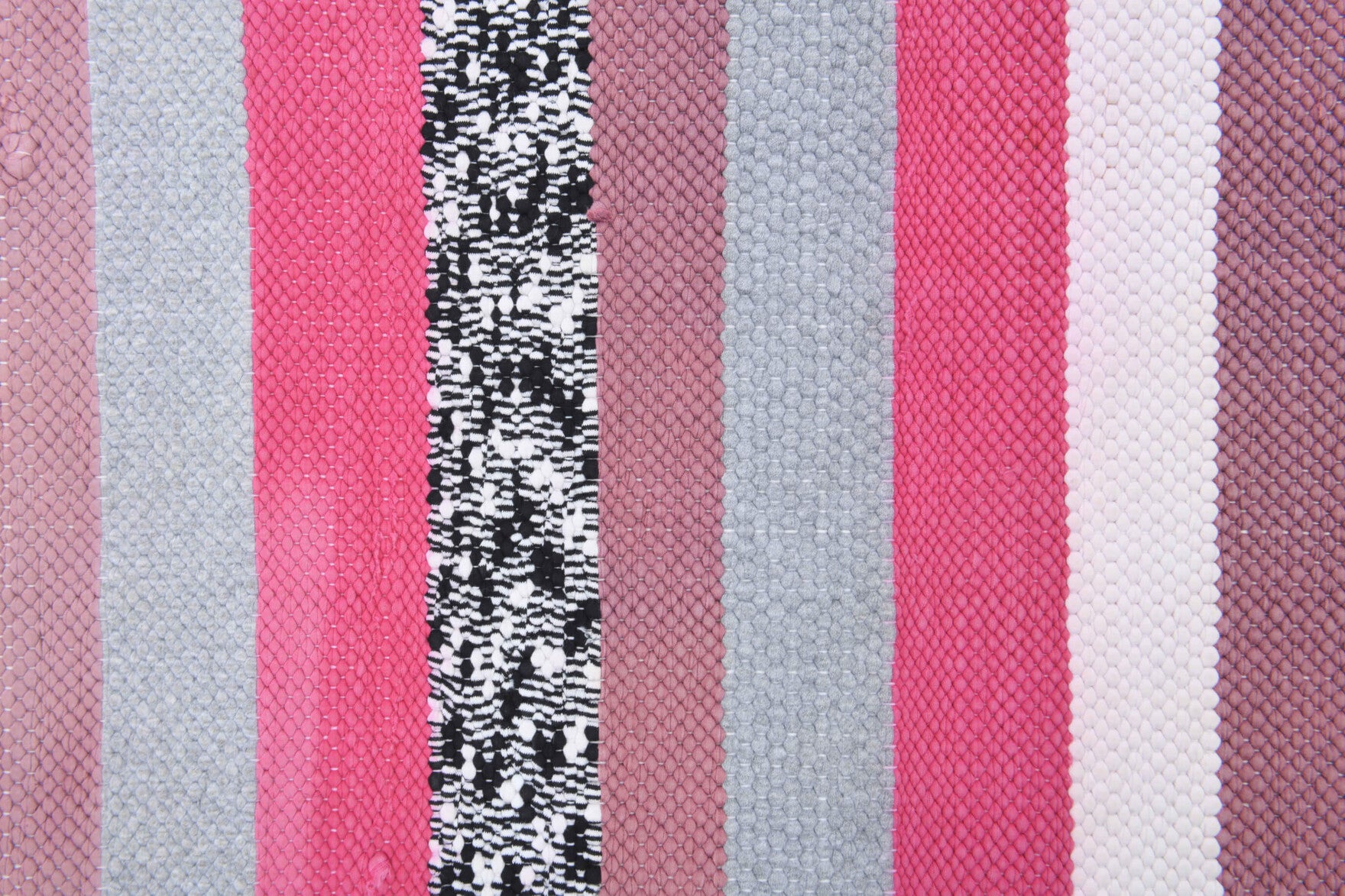Authentic Anatolian vintage kilim runner rug (1960s) with striped design – one-of-a-kind at Fame Rugs
