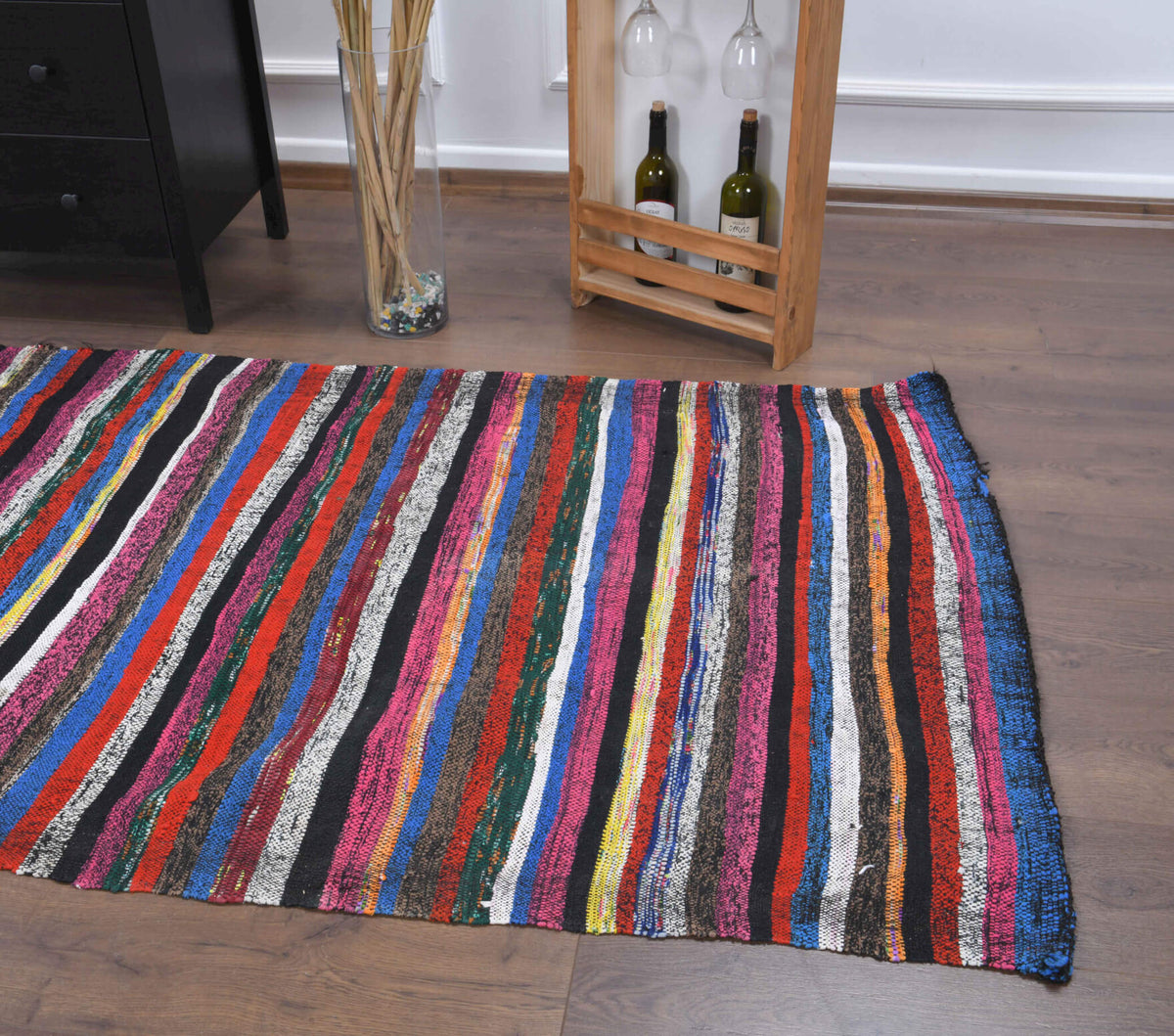 Striped Kilim - Vintage Runner Rug