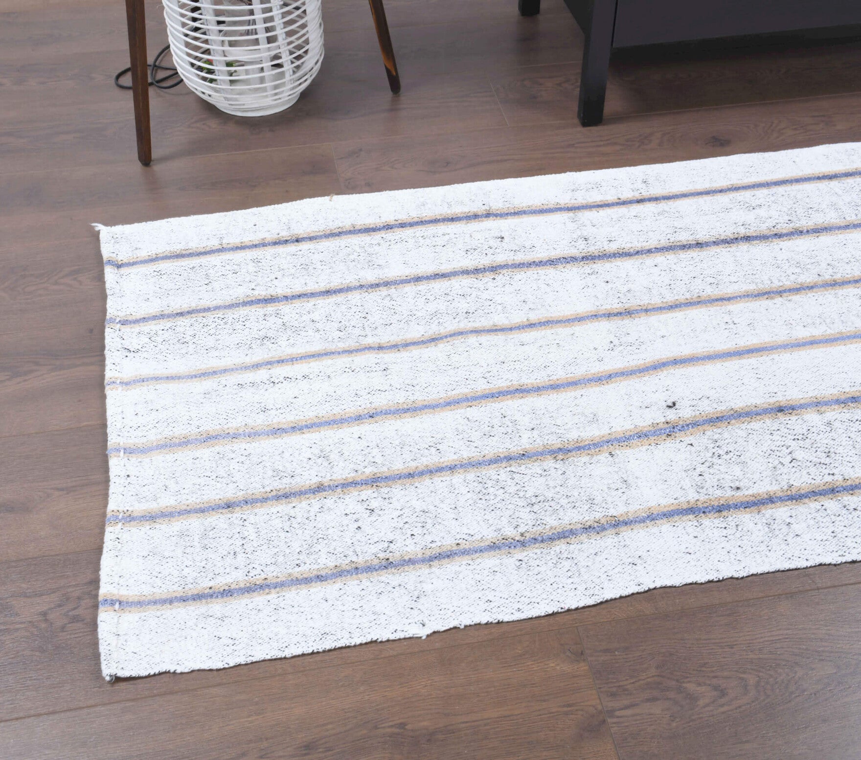 76x239 cm vintage kilim Anatolian runner rug – Letoon, flatweave, wool