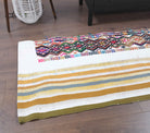 White Traditional Vintage Kilim Runner Rug