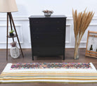 White Traditional Vintage Kilim Runner Rug