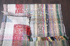 Kalliphrosyne runner: 1960s handwoven flatweave Anatolian runner with striped motifs