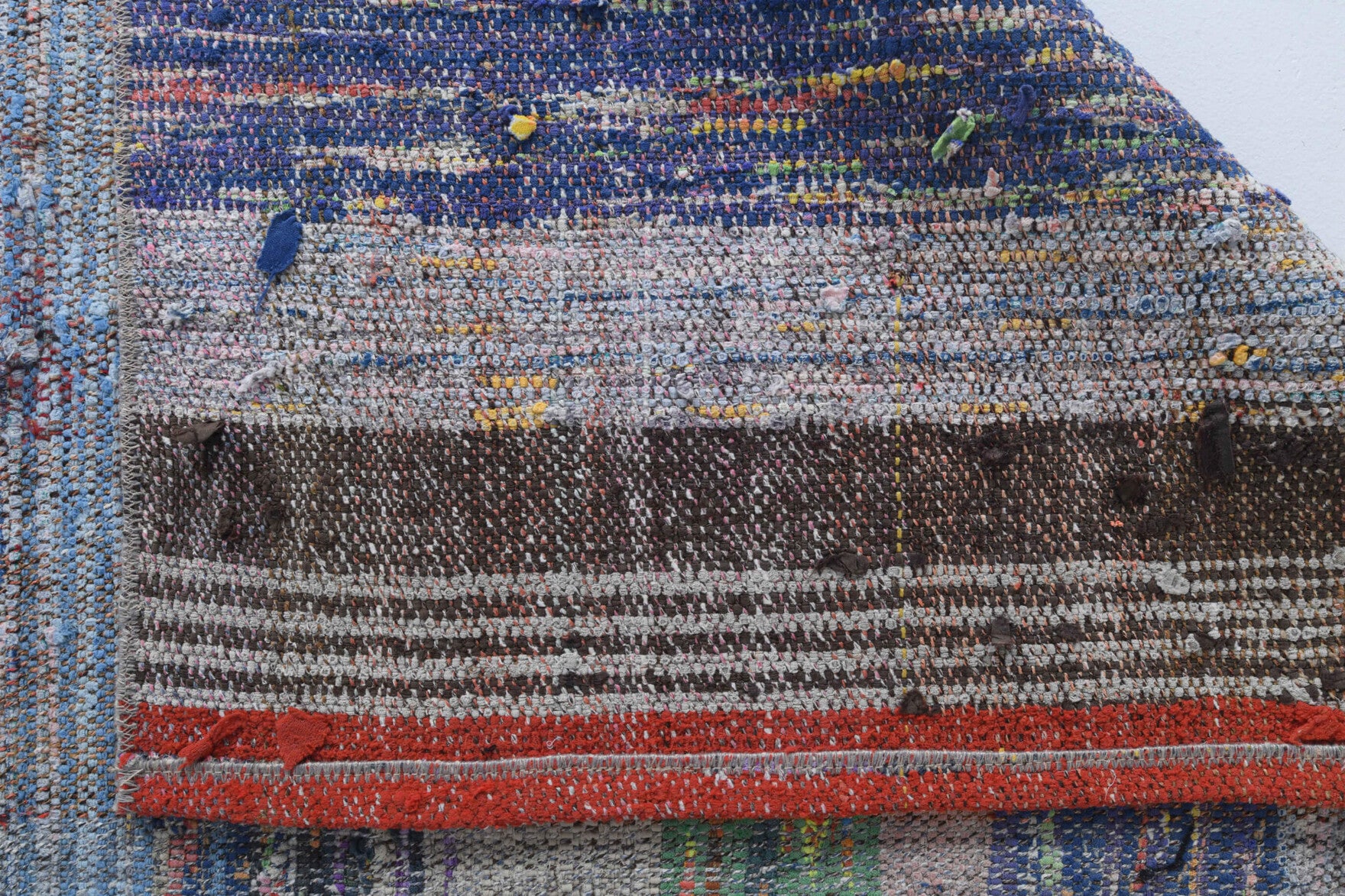 Ianthephile – vintage striped runner for living room or hallway, 2'11" x 7'5" (90x227 cm)