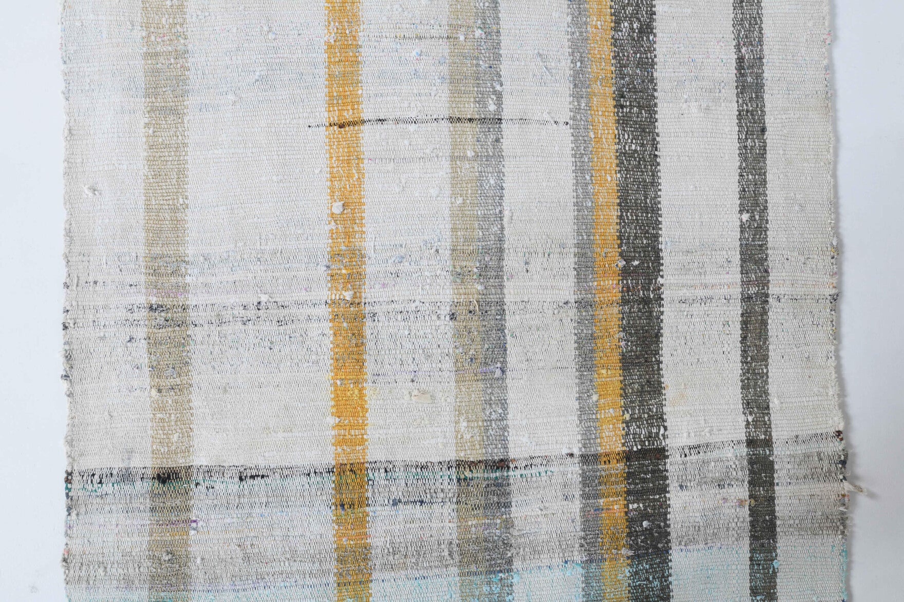 Authentic Anatolian vintage kilim runner rug (1960s) with striped design – one-of-a-kind at Fame Rugs
